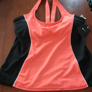 Nike brand tankini top and shorts